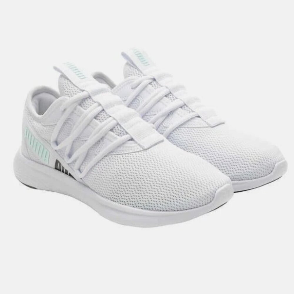 PUMA Women's Star Vital Athletic Sneakers Shoes  White/Aqua Size 9